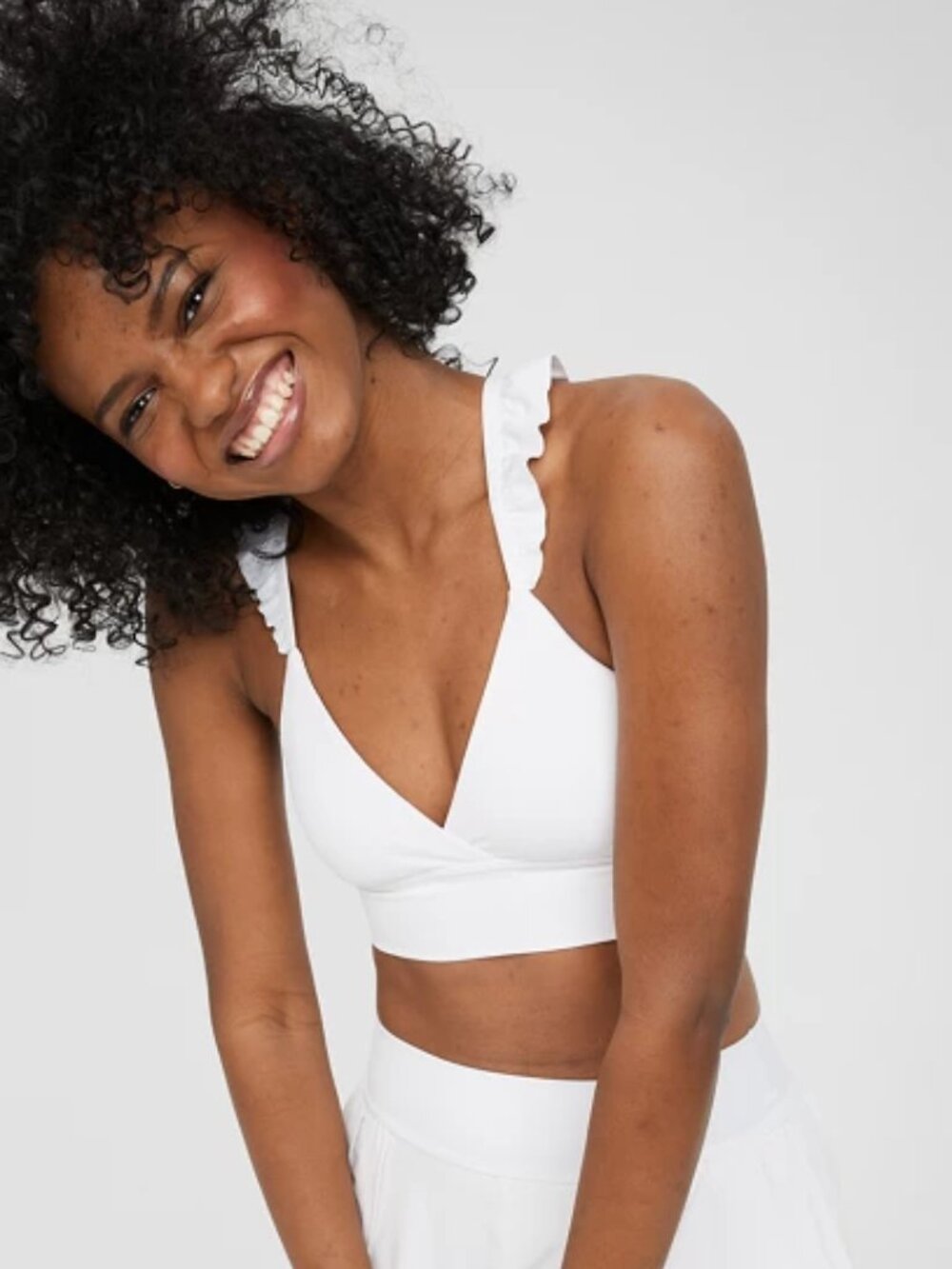 OFFLINE By Aerie Real Me XTRA Ruffle Sports Bra, L